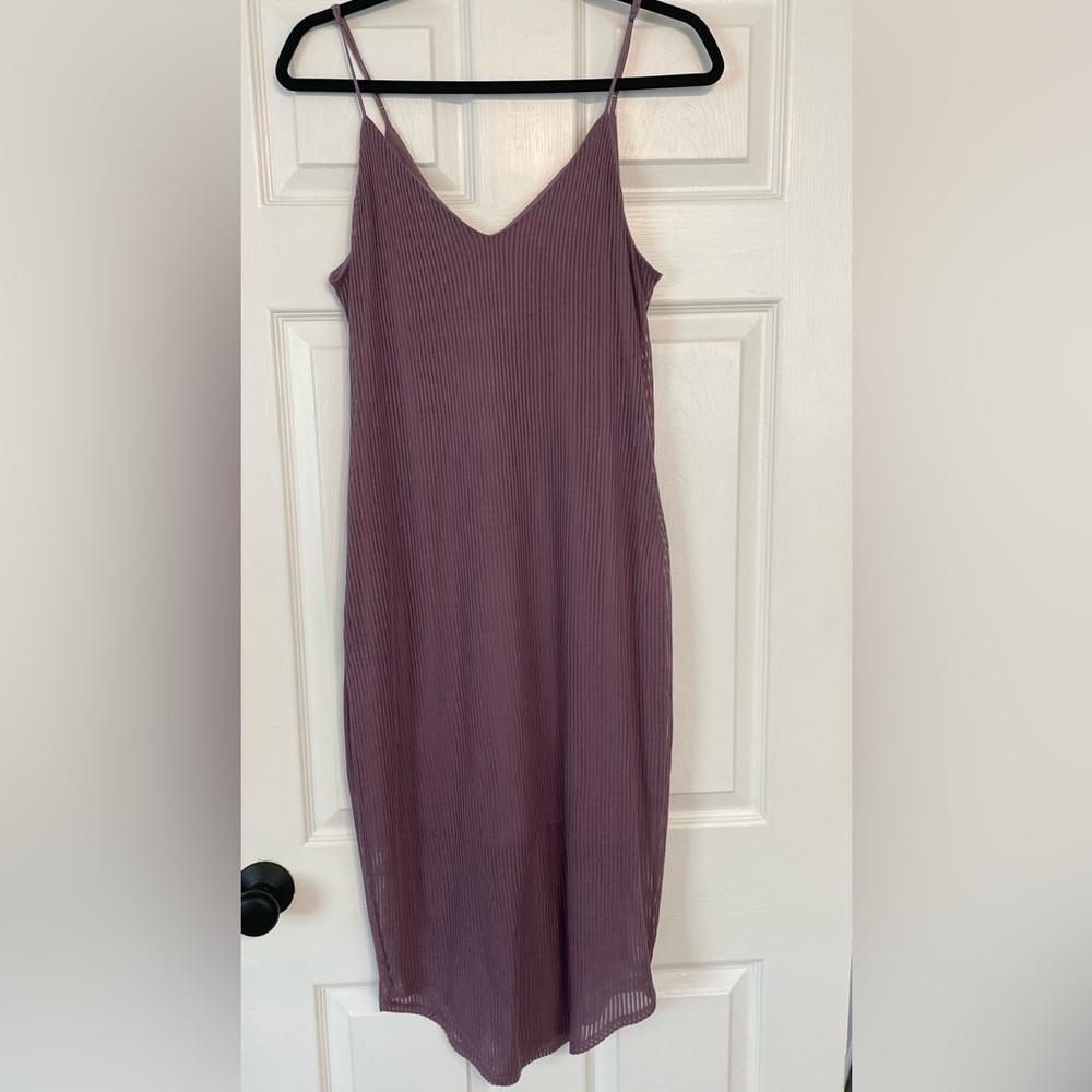 Express Ribbed Midi Dress